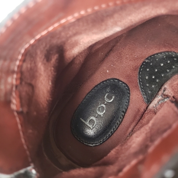 B.O.C Leather Upper Black Ankle Boots - Picture 10 of 11